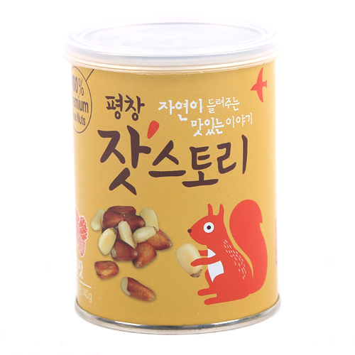 평창잣농원영농조합법인,캔 140g 황잣